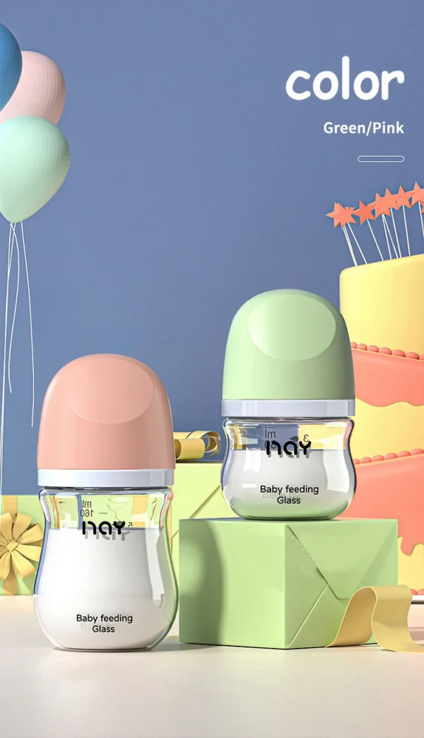 Dr.isla Glass Bottles Newborn Feeding Bottles 80ML/160ML Baby Bottle Anti-flatulence Milk Feeding Bottles Infant BPA free - Image 27