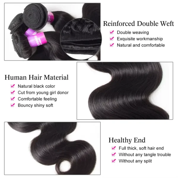 Brazilian 13x4 Lace Front Human Hair Wigs With Bundle Body Wave Lace Front Wigs 13x6 HD Lace Frontal Wig Glueless Wig Human Hair - Image 10