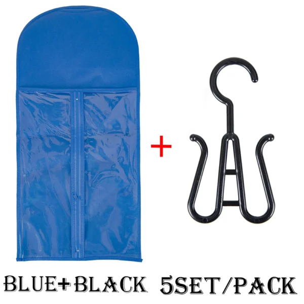 5pcs/set Wig Storage Bag Good Quality Anti Dust Hair Extensions Bag with Holder for Store Wigs Hair Extensions Ponytails 60 80cm - Image 16