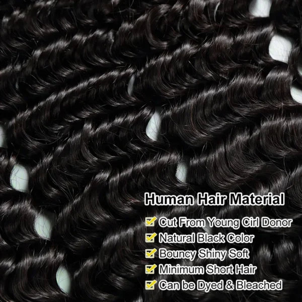 250 Density Transparent HD Human Hair Wig 30 32 40 Inch Deep Wave 13x4 Curly Lace Front 13x6 Water Wave Lace Frontal Wigs - Image 8