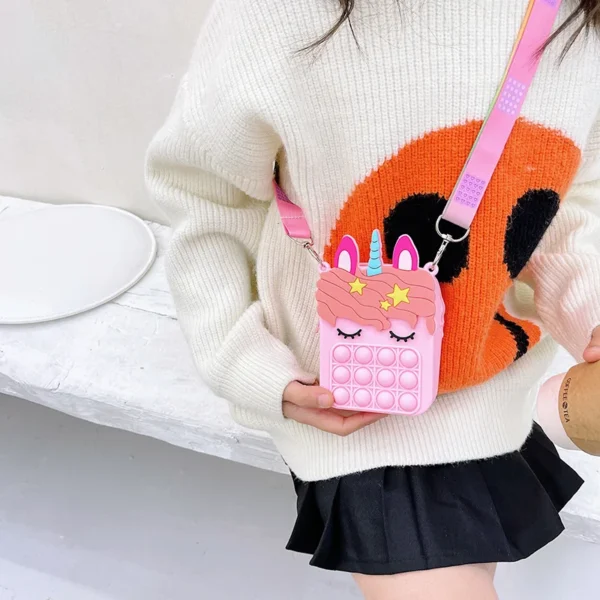 37 styles Fidget Toys Silicone Push Bubble Crossbody Bag Sensory Reliver Autism Adults Kids Handbag Squeeze Toys for Kids gifts - Image 6