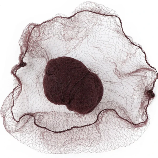 20Pcs/Lot Durable Nylon Hair Net For Bun Hair Hair style Tool Black Coffe Beige Brown White Gold Hair Net For Wigs Mesh - Image 9