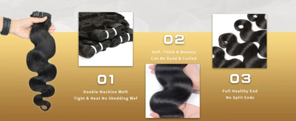 16A 30-40 Inch Body Wave Human Hair Extensions 100% Remy Brazilian Hair 4/5 Bundles Natural Looking Hair Weaving for Women - Image 17