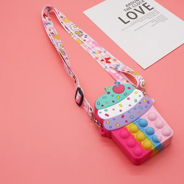 37 styles Fidget Toys Silicone Push Bubble Crossbody Bag Sensory Reliver Autism Adults Kids Handbag Squeeze Toys for Kids gifts - Image 34
