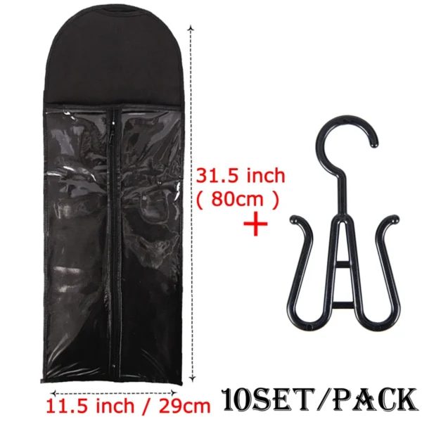 New Hair Extensions Storage Bag With Hanger Portable Wig Storage Bags For Multiple Wigs Ponytail Bundles Hair Extensions Wig Bag - Image 28