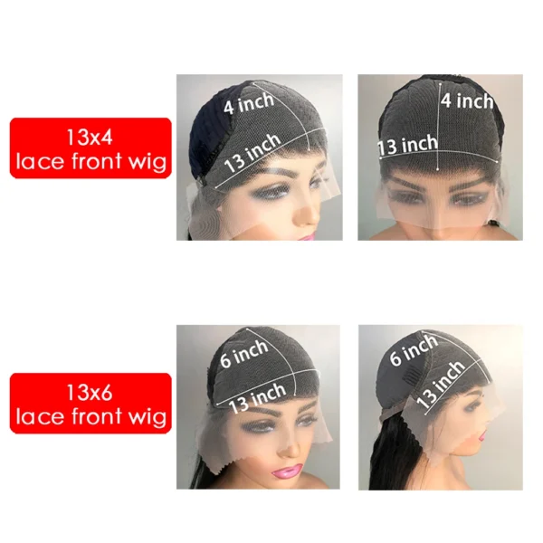 40 42 Inch Curly Lace Front Human Hair Wigs For Black Women Pre Plucked Transparent 13x4 Deep Wave Frontal Wig 13x6 Hd Lace Wig - Image 6