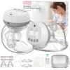 2 Pcs Electric Wearable Breast Pump 1200mAh USB Chargable Silent Milk Extractor Painless Automatic Milker Comfort Breastfeeding - Image 8