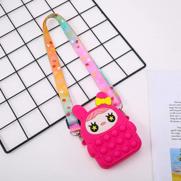 37 styles Fidget Toys Silicone Push Bubble Crossbody Bag Sensory Reliver Autism Adults Kids Handbag Squeeze Toys for Kids gifts - Image 7