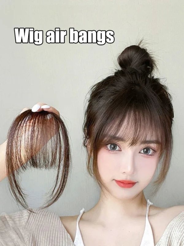 Air Bangs Wig Summer Light And Thin Fake Bangs Natural Forehead Invisible And Traceless Bangs Wig Piece - Image 9