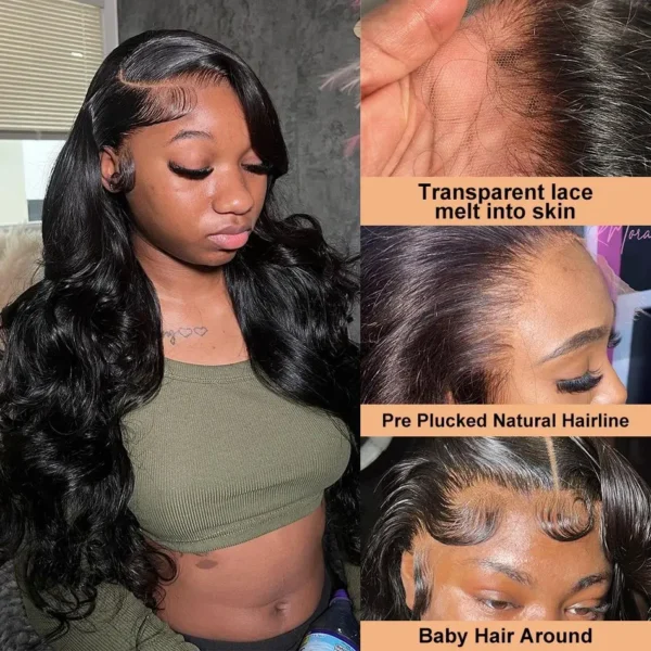 Body Wave Wigs 40 Inch 13x6 Hd Lace Frontal Wig 250 Density Human Hair Wigs Hd Lace Wig 13x4 Preplucked Brazilian Hair Wigs - Image 10