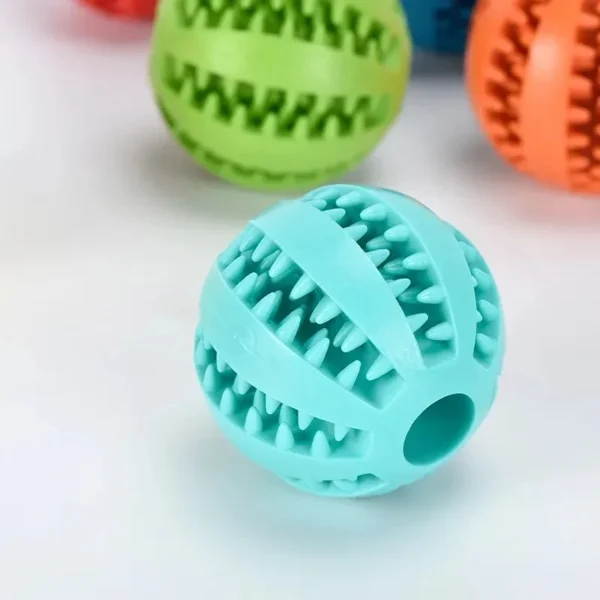 Natural Rubber Pet Dog Toys Dog Chew Toys Tooth Cleaning Treat Ball Extra-tough Interactive Elasticity Ball5cm for Pet Products - Image 3
