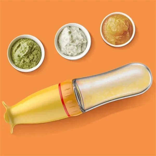 Baby Food Feeder, Silicone Baby Food Dispensing Spoon, 3 Oz Squeeze Feeding Spoons with Suction Cup for Boys Girl Kids Toddlers - Image 31
