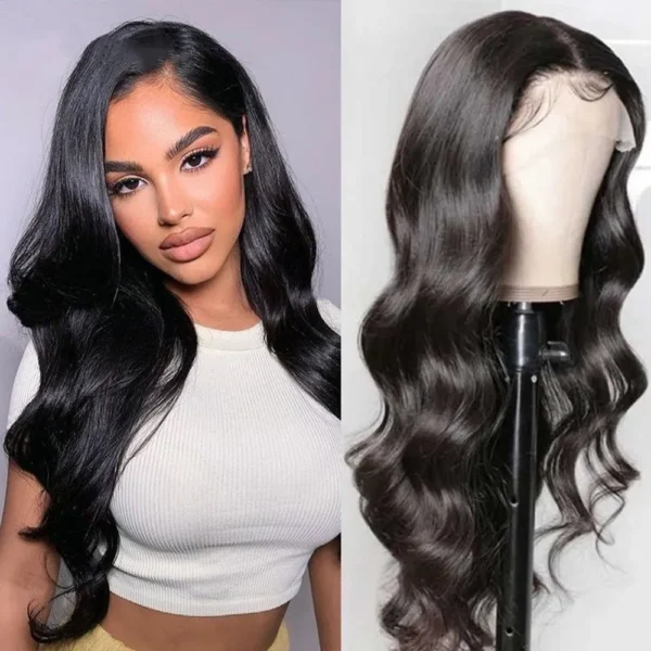 Body Wave Lace Front Wig Highlight Ash Blonde Lace Frontal Synthetic Wigs Pre Plucked Long Wavy Synthetic Lace Wig for Women - Image 9