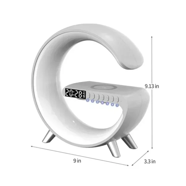 Multifunction Wireless Charger Stand Bluetooth 5.0 Speaker FM TF RGB Night Light Fast Charging Station for iPhone Samsung Xiaomi - Image 17