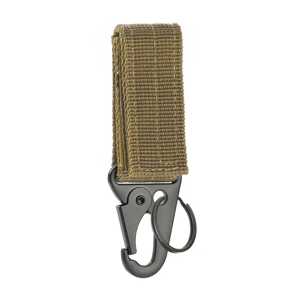 Outdoor Carabiner Keychains Camping Equipment Nylon Hook Carabiner Tactical Military Molle System Hook Belt Keychain - Image 14