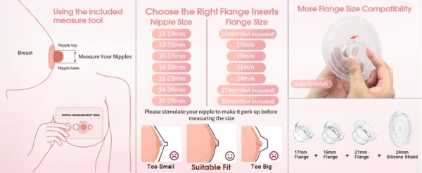 2 Pcs Electric Wearable Breast Pump 1200mAh USB Chargable Silent Milk Extractor Painless Automatic Milker Comfort Breastfeeding - Image 17