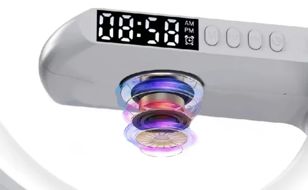 Wireless Charger Pad Stand Speaker TF Card RGB Night Light Lamp Alarm Clock Fast Charging Station Dock for iPhone Samsung Xiaomi - Image 14