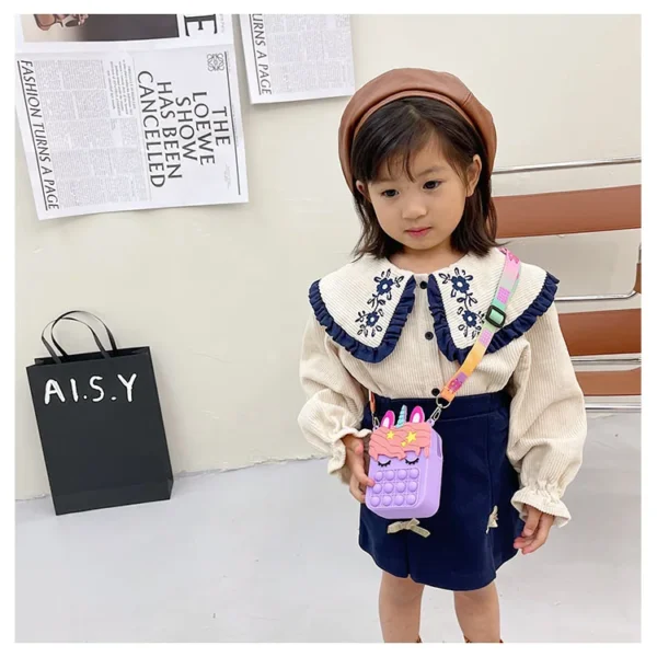 37 styles Fidget Toys Silicone Push Bubble Crossbody Bag Sensory Reliver Autism Adults Kids Handbag Squeeze Toys for Kids gifts - Image 48