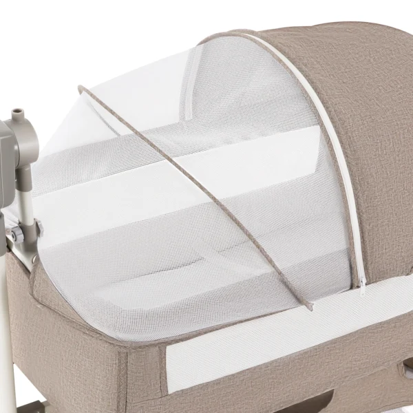 5 Gears Baby Rocking Bed Baby Crib Electric Bassinet W/ Mosquito Net Adjustable Height Nursery Bed Bluetooth Music 110V 44IBS - Image 17