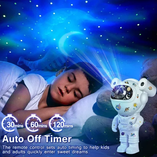 Astro Projector Astronaut Bluetooth Music Projector Astro Aurora Atmosphere Night Light - Image 3