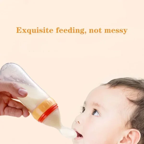 Baby Food Feeder, Silicone Baby Food Dispensing Spoon, 3 Oz Squeeze Feeding Spoons with Suction Cup for Boys Girl Kids Toddlers - Image 26
