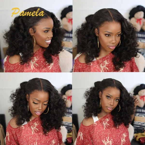 Super Double Drawn Glueless Wig 100% Human Hair Ready To Go 30inch Loose Deep 250% High Density 13x4 Transparent Lace Front Wigs - Image 3