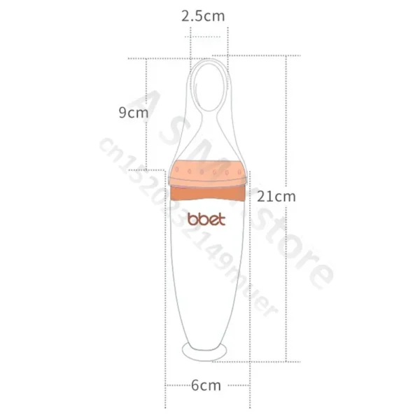 BBET Squeezing Feeding Bottle Silicone Newborn Baby Training Rice Spoon Infant Cerea Food Supplement Feeder Safe Tableware - Image 26