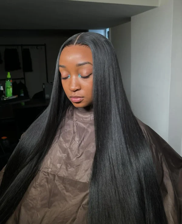 300% High Density 40 46 Inch Bone Straight 13x6 HD Lace Front Wigs Human Hair Brazilian 13x4 360 Full Lace Frontal Wig Pre Pluck - Image 9