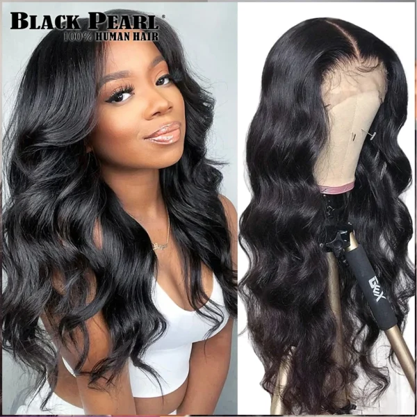 180% Body Wave Glueless Wig Glueless Body Wave Human Hair Wigs For Women 13x4 Lace Frontal Human Hair Wig Glueless Wig Human Hai - Image 2
