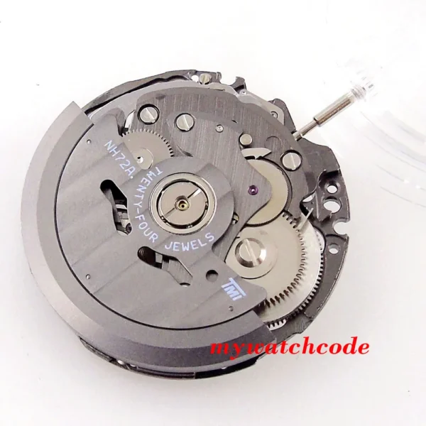 NH72A Mechanical Watch Movement Stem Skeleton Face 21600bph NH70A SKX Watch Parts Accessories Mechanism - Image 2