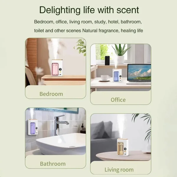 Xiaomi Automatic Diffuser Aromatherapy Car Perfume with Display Essential Oil Humidifier Bathroom Deodorization Air Freshener - Image 4