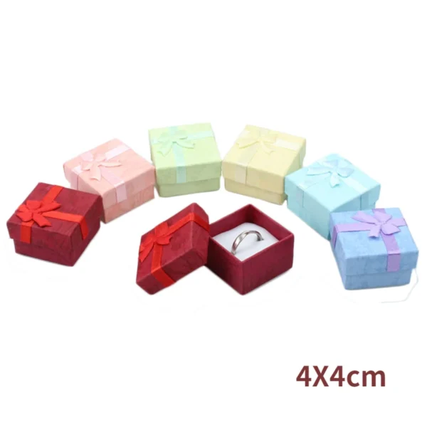 Ring Organizer Box Earrings Storage Gift Box Earrings Ring Box Paper Jewellry Packaging Container Trinket Box 1pc 4x4cm - Image 30