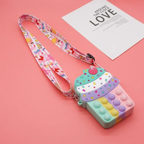 37 styles Fidget Toys Silicone Push Bubble Crossbody Bag Sensory Reliver Autism Adults Kids Handbag Squeeze Toys for Kids gifts - Image 33