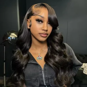 13x6 HD Transparent Body Wave Lace Frontal Human Hair Wig 30 40 Inch 13x7 Lace Front Wig 250 Density 6x6 Glueless Closure Wigs