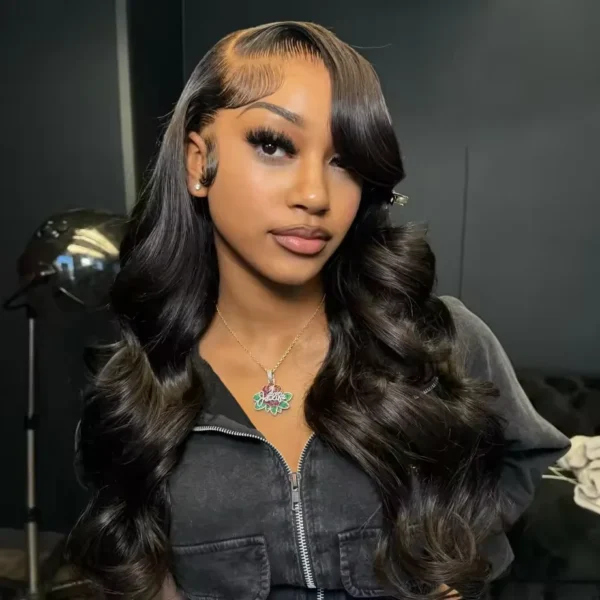 13x6 HD Transparent Body Wave Lace Frontal Human Hair Wig 30 40 Inch 13x7 Lace Front Wig 250 Density 6x6 Glueless Closure Wigs