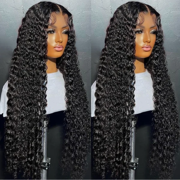 300% High Density Loose Deep Wave 40Inch 13x6 13x4 HD Lace Frontal Human Hair Wig Full Glueless Ready To Go Preplucked Curly Wig - Image 8