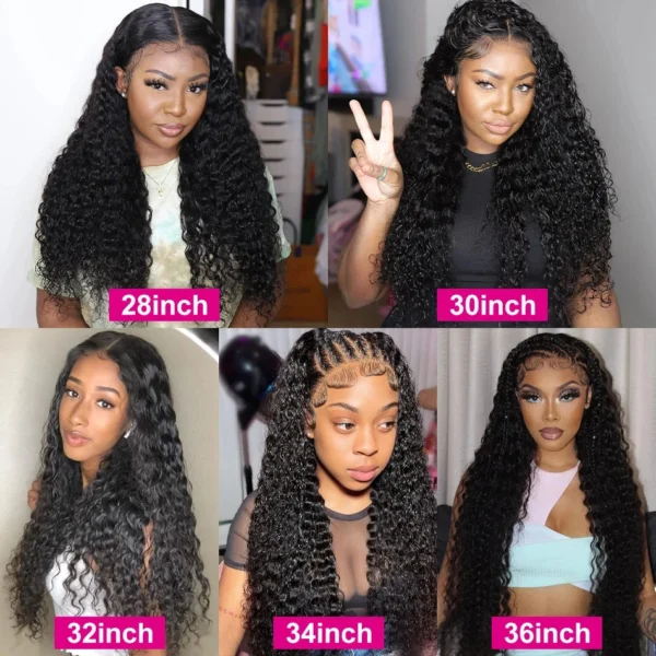 30 Inch Deep Wave 1 3 4 Bundles Deal Bralizian Hair Weave Bundles 100% Virgin Human Hair Water Wave Curly Bundles Extensions - Image 6