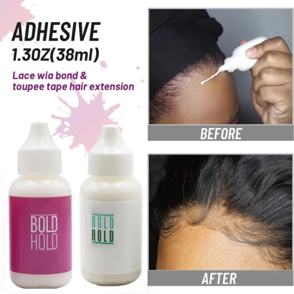 Lace Front Wig Glue Bold Hold Waterproof Hair Replacement Adhesive Invisible Lace Glue Strong Hold Wig Adhesive For Toupee 2Pcs - Image 25