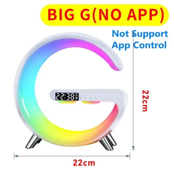 Multifunction Wireless Charger Stand Bluetooth 5.0 Speaker FM TF RGB Night Light Fast Charging Station for iPhone Samsung Xiaomi - Image 12