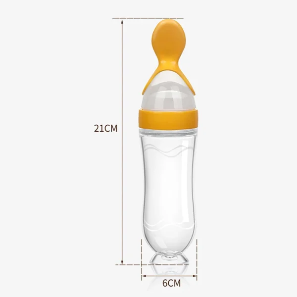 Squeezing Feeding Bottle Silicone Newborn Baby Training Rice Cereal Food Spoon Supplement Feeder Safe Useful Tableware For Kids - Image 11