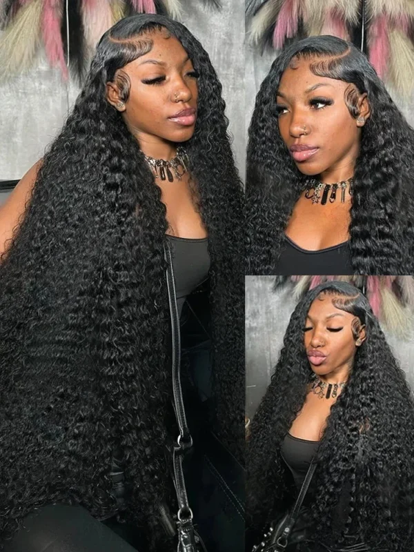 250 300 Density 30 40 Inch 13x6 HD Deep Wave Lace Frontal Wig 13x4 Lace Front Human Hair Glueless 5x5 Lace Closure Curly Wigs - Image 15
