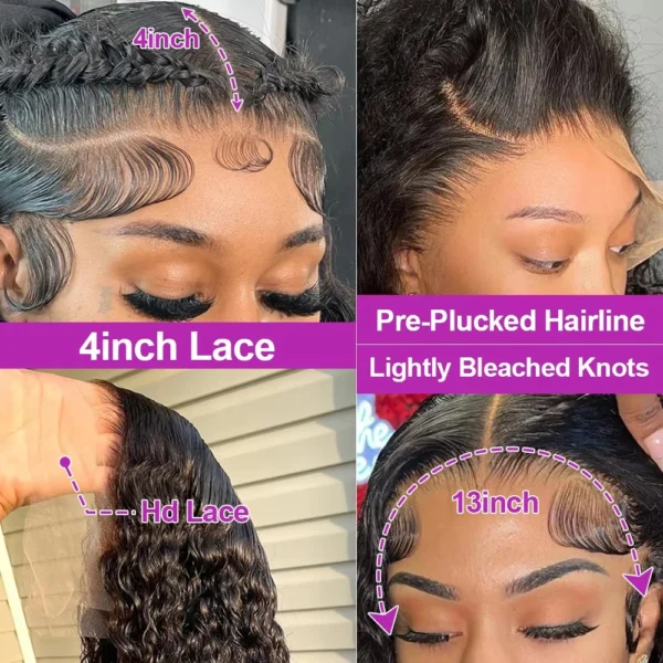 300% High Density Loose Deep Wave 40 46 50 Inch 13x6 13x4 HD Lace Frontal Human Hair Wig Brazilian 360 Full Curly Wigs For Women - Image 17