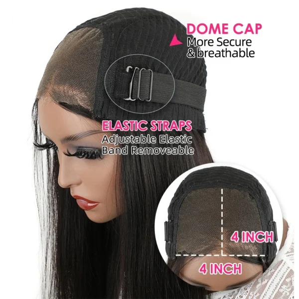 Wear And Go Bob Wigs For Women Human Hair 180% Straight Glueless Wig Ready To Go Human Hair Wigs Pre Cut Lace Air Wig Sale - Image 3