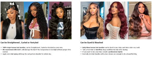 Body Wave Bundles 100% Human Hair Extensions Brazilian Remy 32Inch Water Wavy Raw Hair Bundles Virgin Double Weft Hair Weaving - Image 16