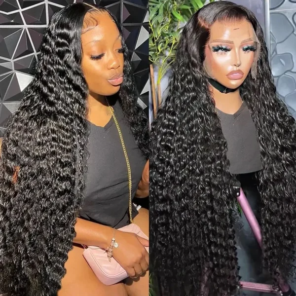hd lace wig 13x6 human hair Curly Wig For Women choice Pre Plucked 30 40 Inch Loose Deep Wave Water wave Frontal Wigs - Image 2