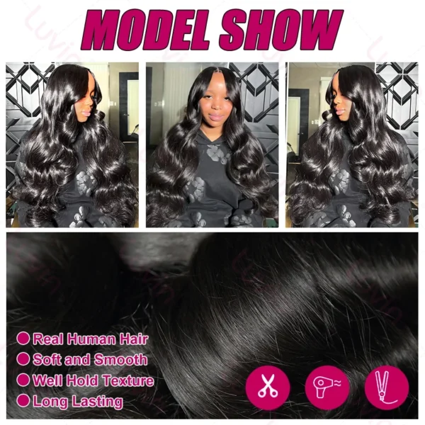 Brazilian 13x4 Lace Front Human Hair Wigs With Bundle Body Wave Lace Front Wigs 13x6 HD Lace Frontal Wig Glueless Wig Human Hair - Image 5