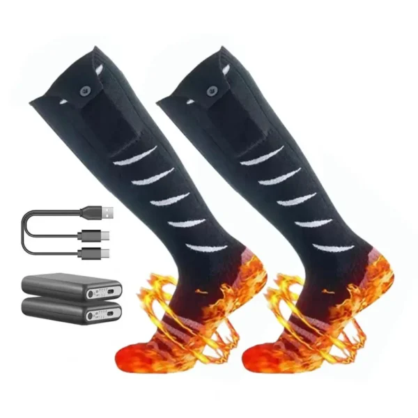 Heated Socks Thermal Winter Warm Skiing Heating Arthritis Electric Socks App Control Rechargeable Outdoor Sport Foot Warmer - Image 7