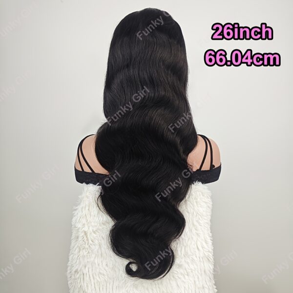 Funky Girl 13x4 Body Wave Lace Frontal Human Hair Wig for Women - Pre-Plucked, Natural Hairline, 150% Density, Elegant Style, Body Wave Curl, Natural Hairline Wig | Elegant Hairpiece | High Density Wig - Image 3