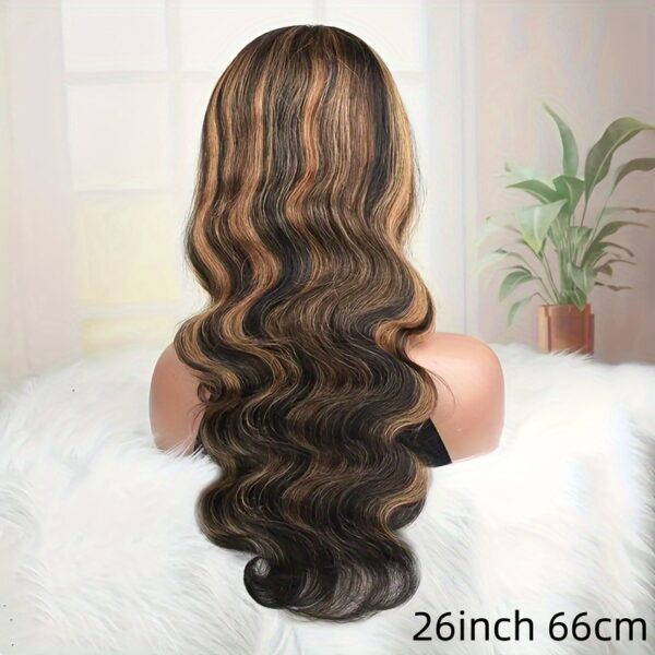 New Year'S Promotion 13x6 Highlight Lace Front Wig Human Hair Body Wave 180 Density HD Lace Front Wigs Human Hair Pre Plucked FB/30 Ombre Glueless Wigs 13x6 Lace Frontal Balayage Wigs Human Hair For Women - Image 7