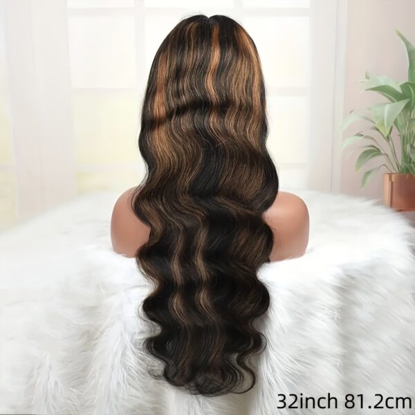 New Year'S Promotion 13x6 Highlight Lace Front Wig Human Hair Body Wave 180 Density HD Lace Front Wigs Human Hair Pre Plucked FB/30 Ombre Glueless Wigs 13x6 Lace Frontal Balayage Wigs Human Hair For Women - Image 10